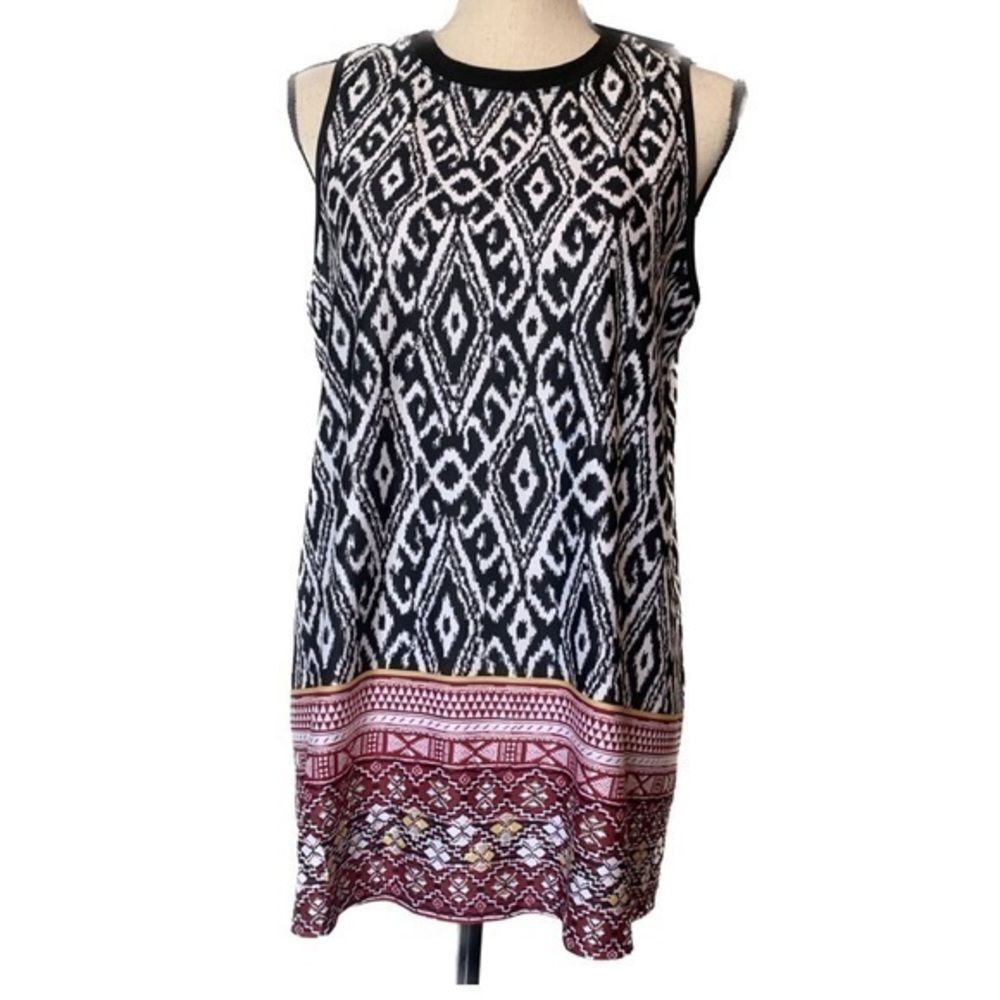 Alyx Sleeveless Tank Geometric Design Pink Orange Spring